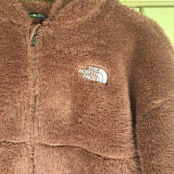The North Face Teen Girls Suave Oso Fleece Full Zip Coat Wild Ginger Sz XL - Picture 2 of 11